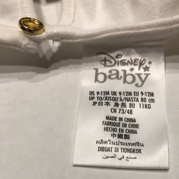 Disney Baby Sz 9-12 Mickey Mouse Holiday White Snowflake Bodysuit Tutu Skirt Bow - Picture 8 of 11